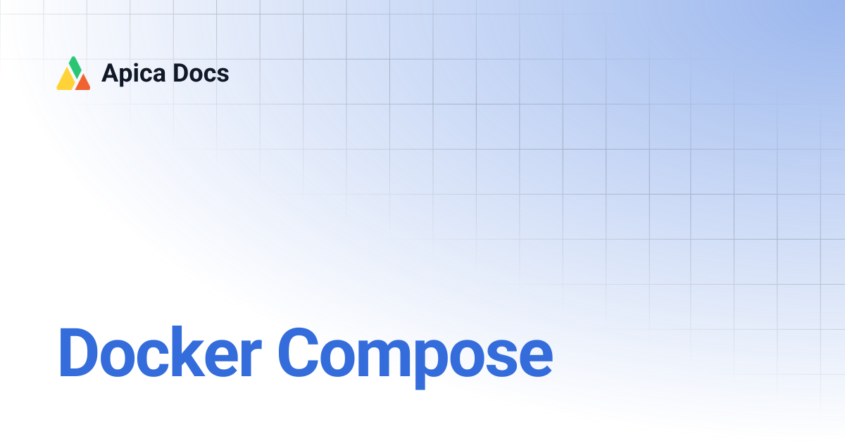 Docker Compose | Apica Docs