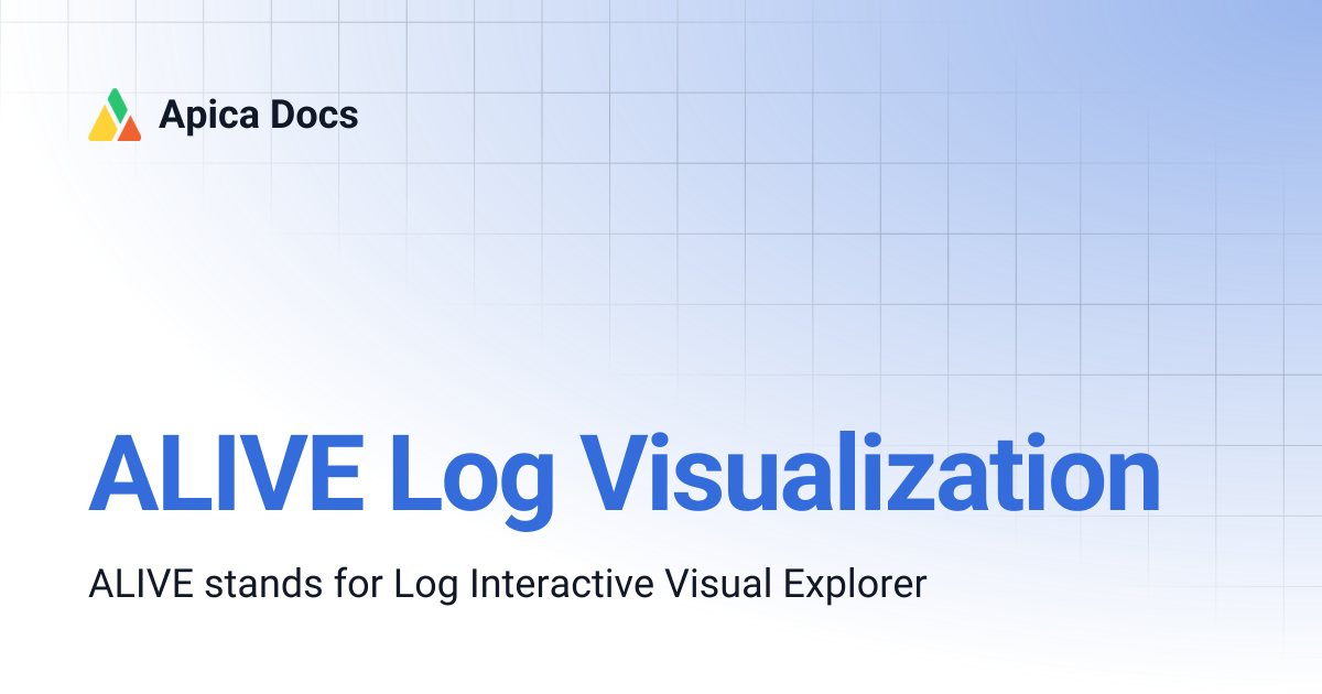 ALIVE Log Visualization | Apica Docs