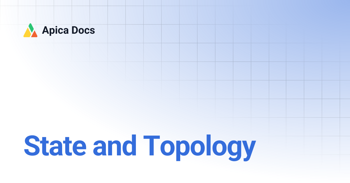 State and Topology | Apica Docs