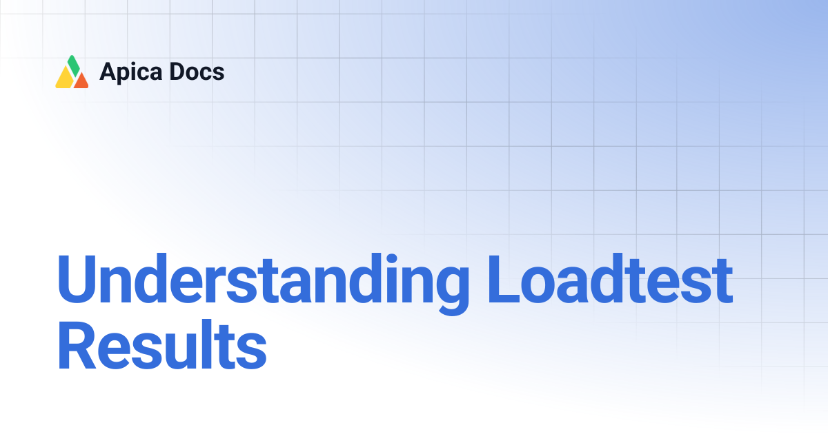 Understanding Loadtest Results | Apica Docs